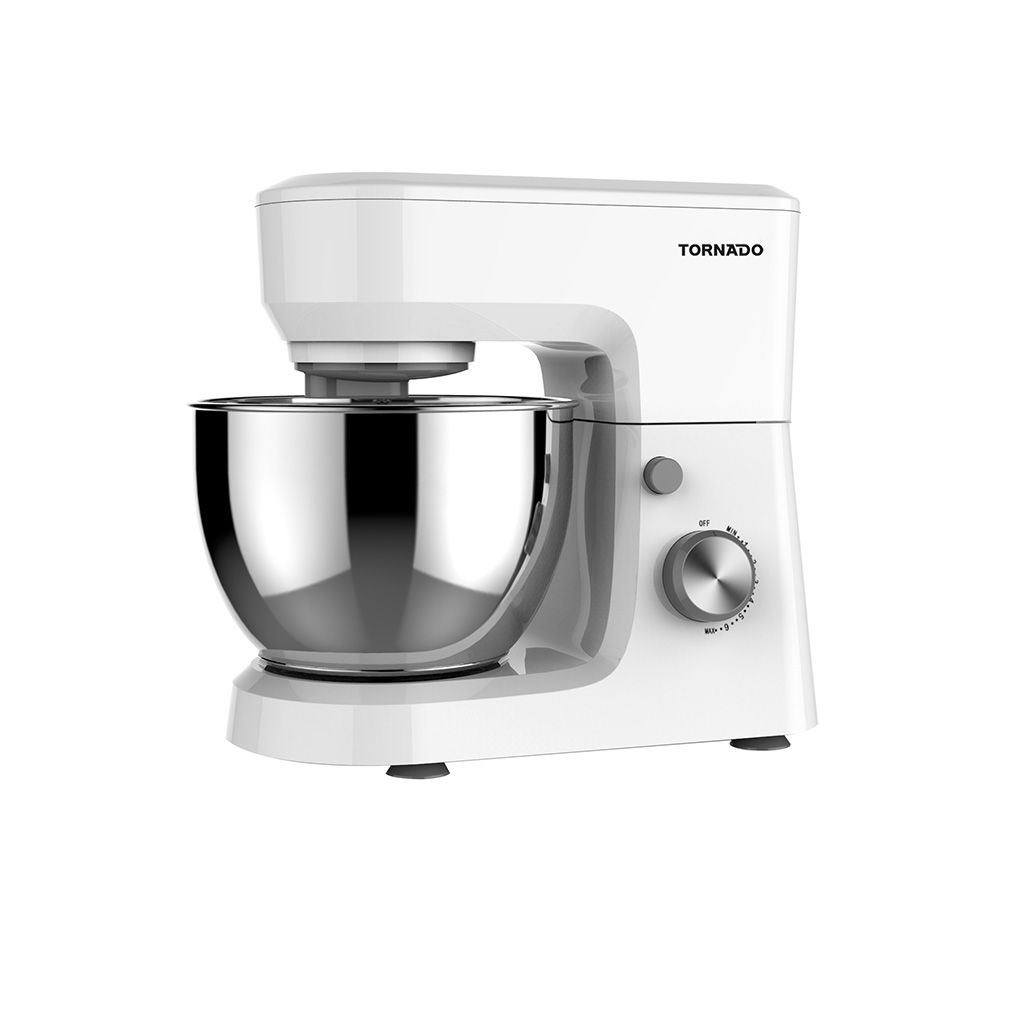 Stand Mixer Tornado, 600W, 4L, Stainless Steel Bowl, White - SM-600T