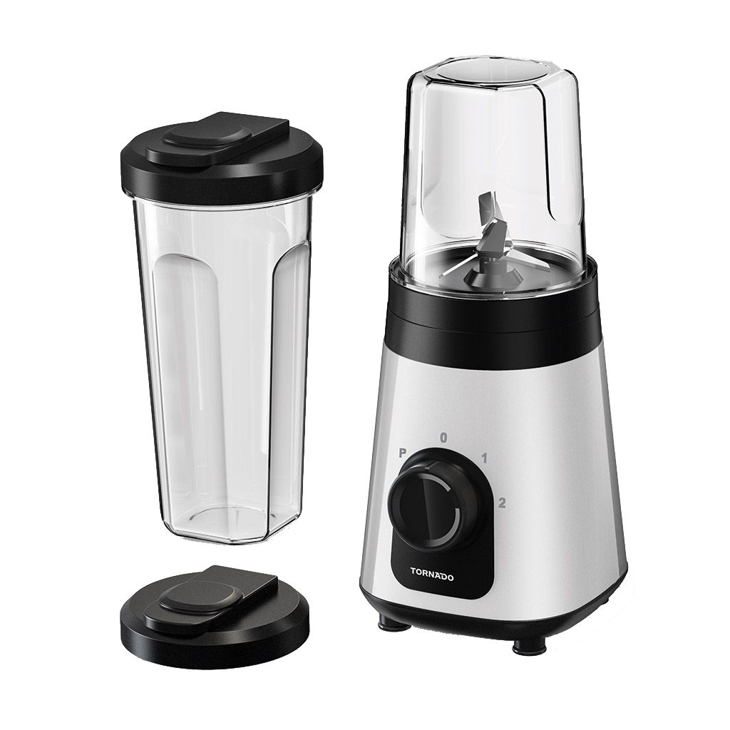 Electric Blender Tornado, 320W, 0.60L, Extra Jar 0.3L, White - PB-320T
