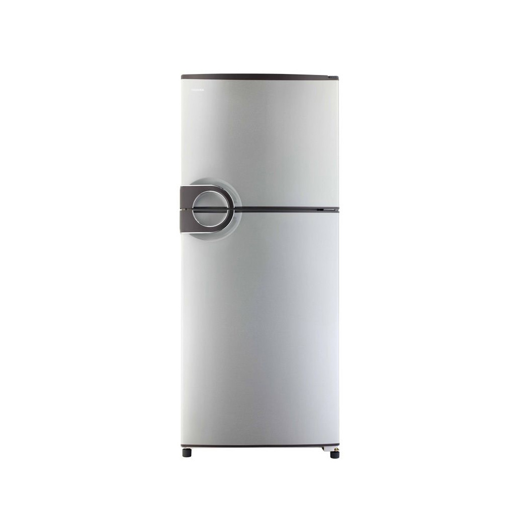 Refrigerator Toshiba Al-Arabi, No Frost, 350L, Silver, Round Handle - GR-EF37-J-SL