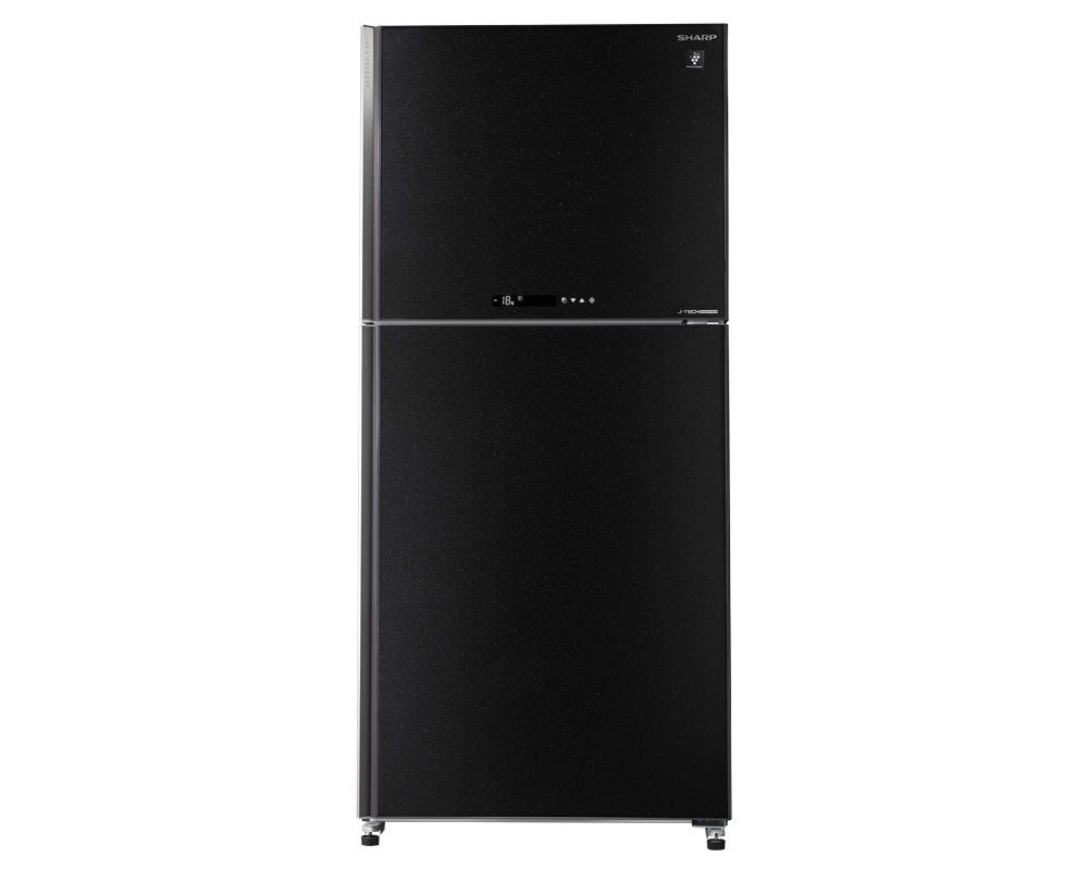 ‫ثلاجة شارب انفرتر نوفروست 480 لتر زجاج أسود SJ-GV63G-BK‬