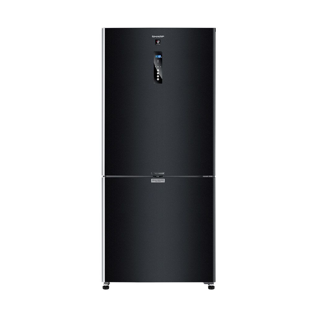 Refrigerator Sharp Inverter Digital Bottom Freezer 558 L, Black - SJ-PV73K-BK