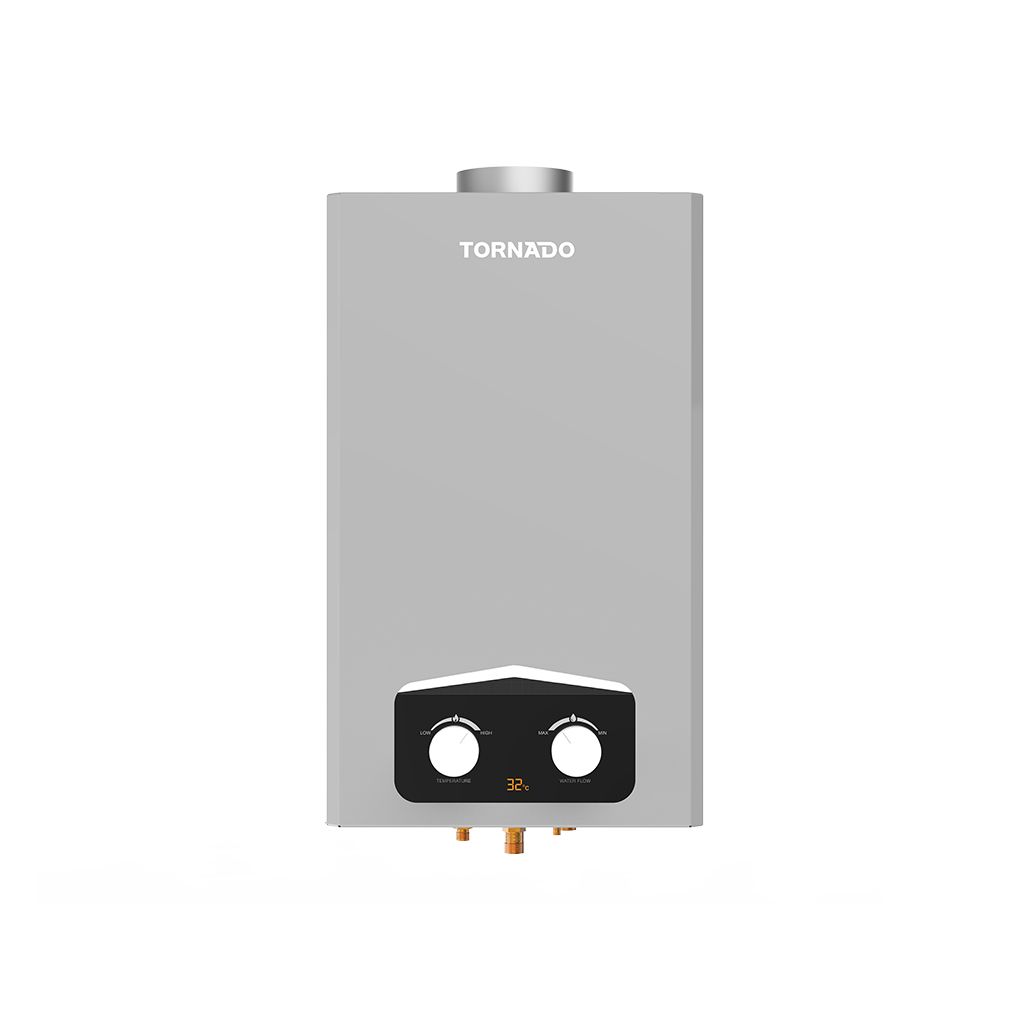 Gas Water Heater Tornado, 10L, Natural Gas, Silver - GHM-C10BNE-S
