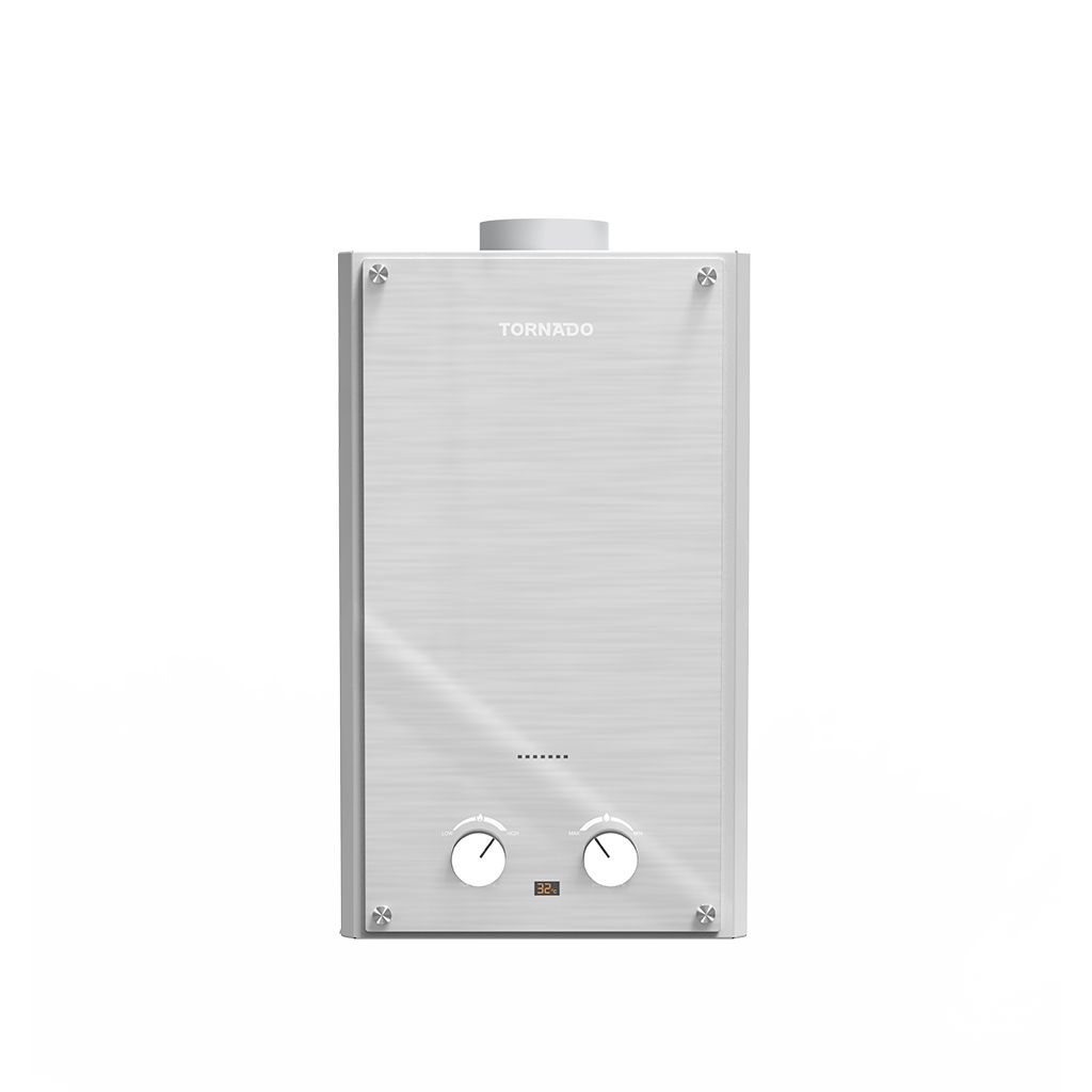 Gas Water Heater Tornado, 10L, Natural Gas, Multi-Power, Silver - GHE-10MP-GS