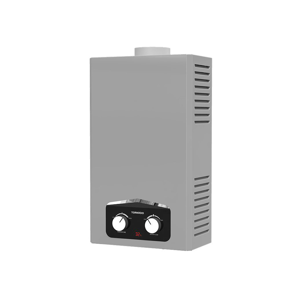 Gas Water Heater Tornado, 6L, Natural Gas, Silver - GHM-C06CNE-S