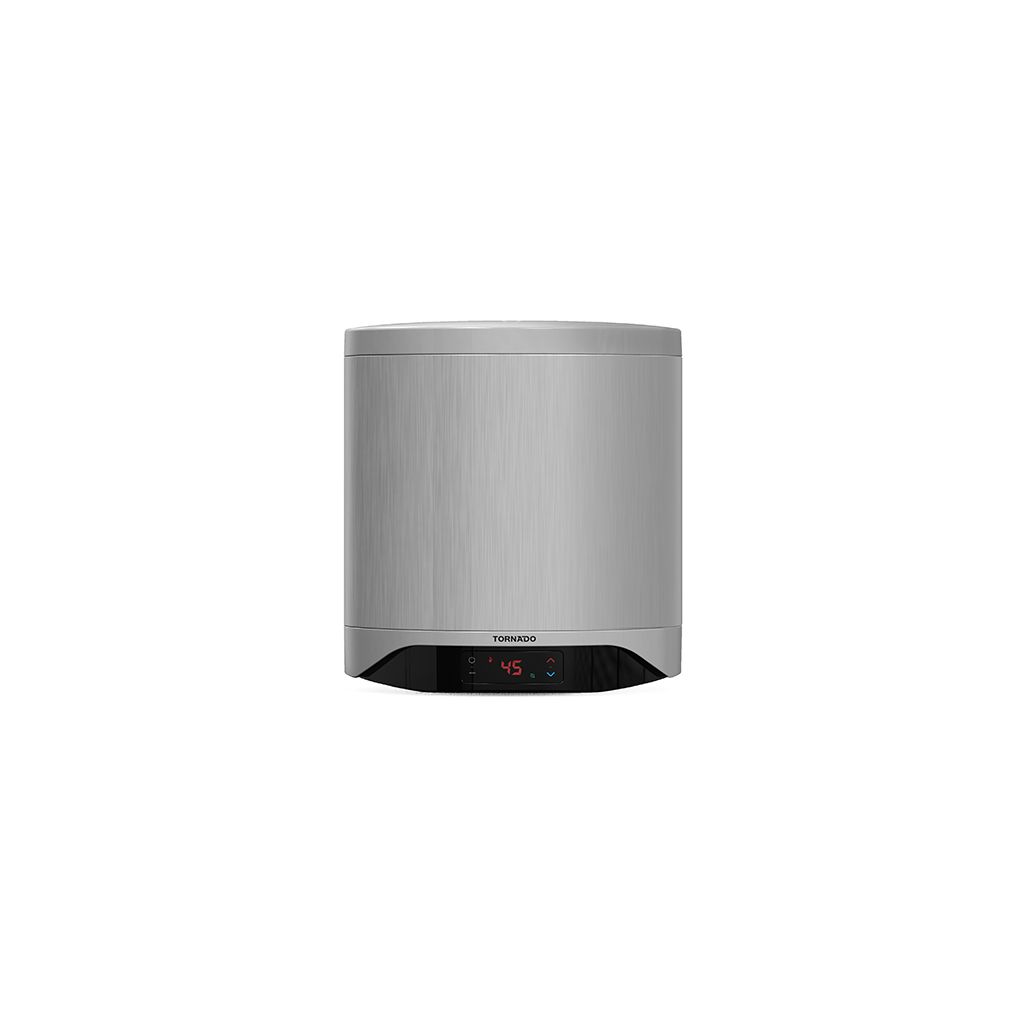 Electric Water Heater Tornado, 30L, Digital Display, Enamel, Silver - TEEE-30DS