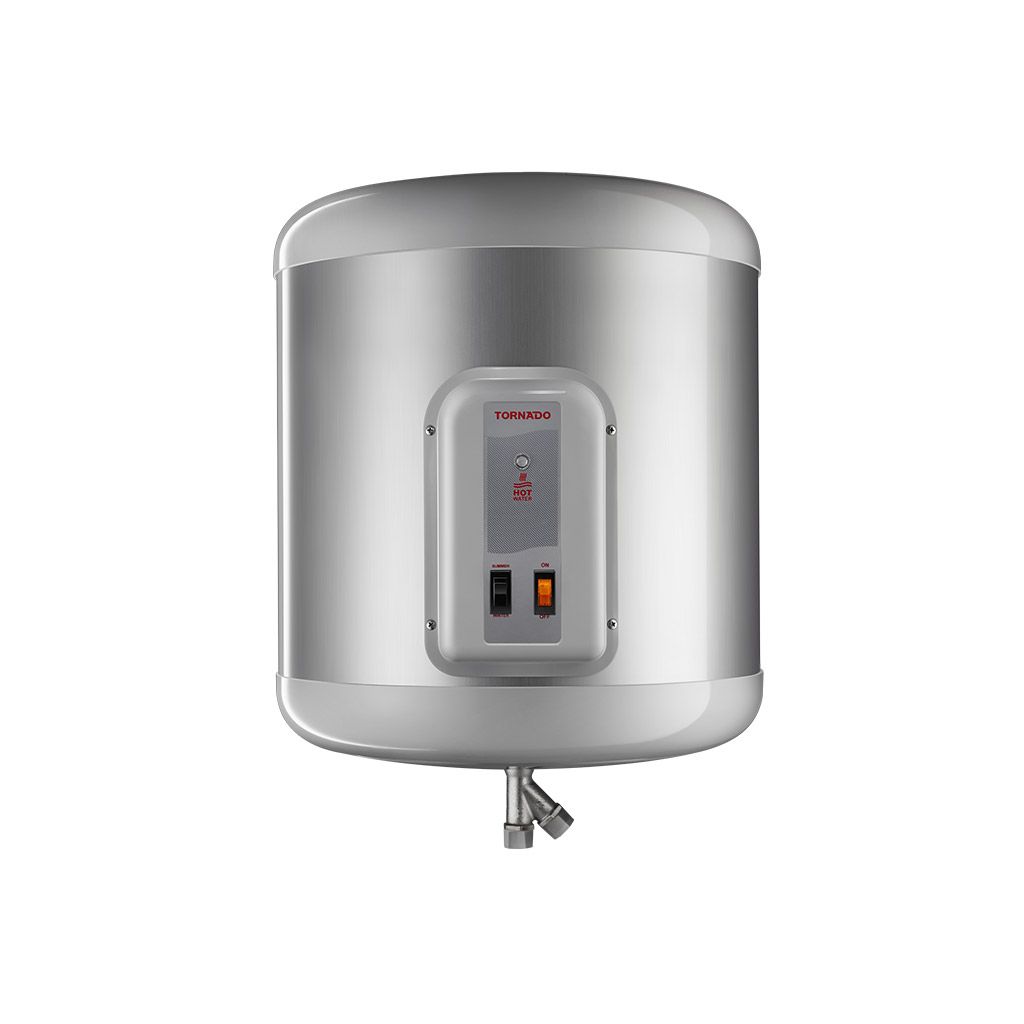 Electric Water Heater Tornado, 35L, Stainless Steel Tank, LED Indicator Light, Silver - EHA-35TSM-S