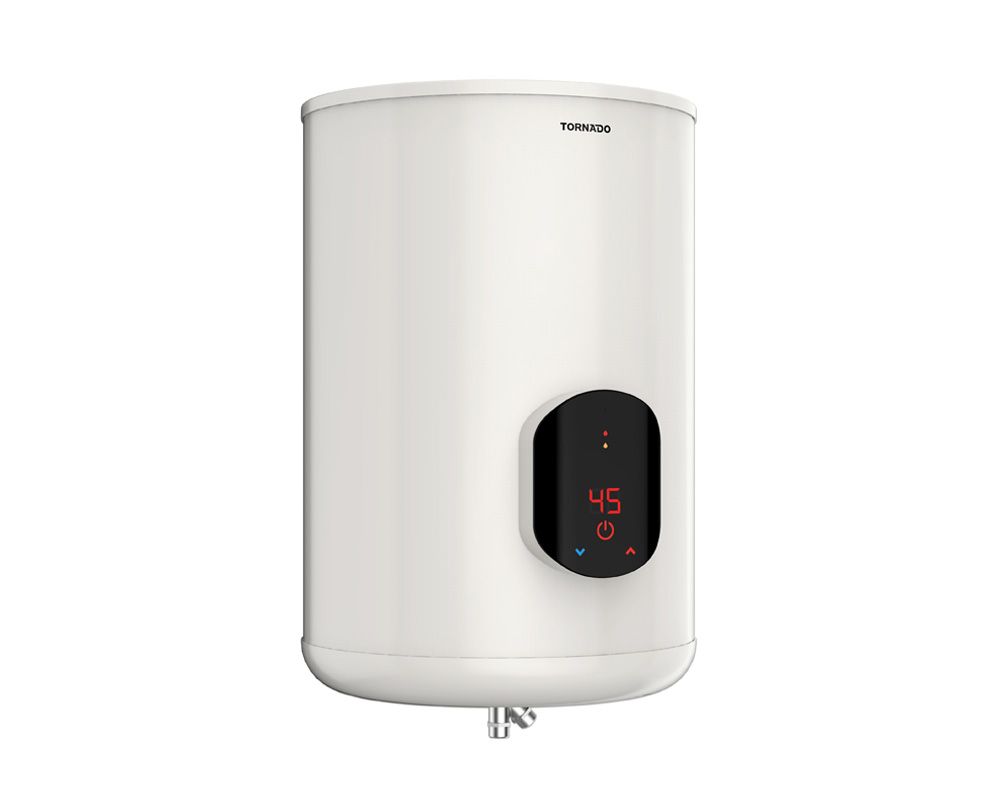 Electric Water Heater Tornado, 55L, Stainless Steel Tank, Digital Display, Off White - EWH-S55CSE-F