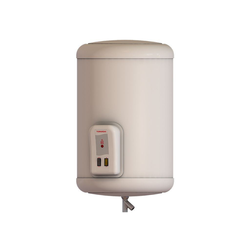 Electric Water Heater Tornado, 65L, Stainless Steel Tank, LED Indicator, Off White - EHA-65TSM-F