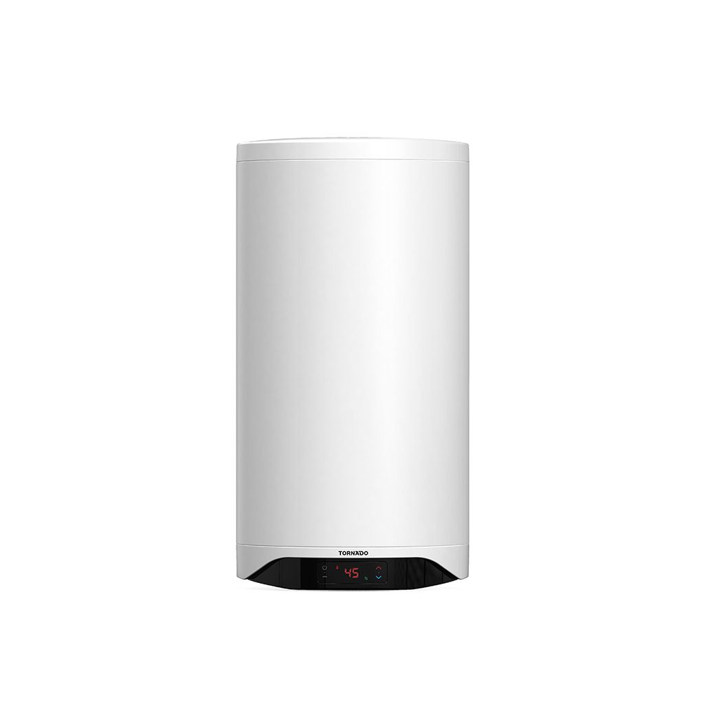 Electric Water Heater Tornado, 80L, Enamel, Digital Display, White - TEEE-80DW