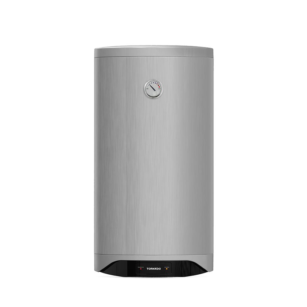 Electric Water Heater Tornado, 80L, Digital Display, LED Indicator, Enamel Tank, Silver - TEEE-80MS