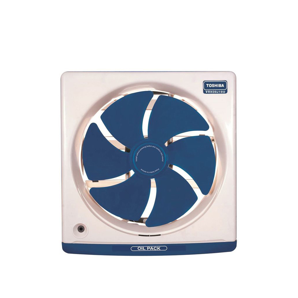 Ventilating Fan Toshiba El Araby, 30cm, Frame 35×35cm, Oil Collection Drawer, Blue - VRH30J10U