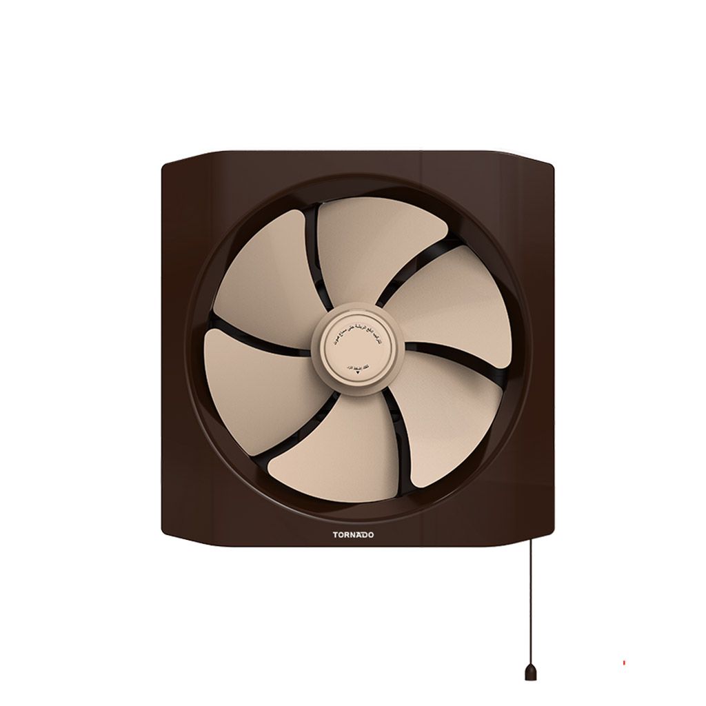 Ventilating Fan Tornado, 25cm, Frame 30×30cm, Cream × Brown - TVH-25CN