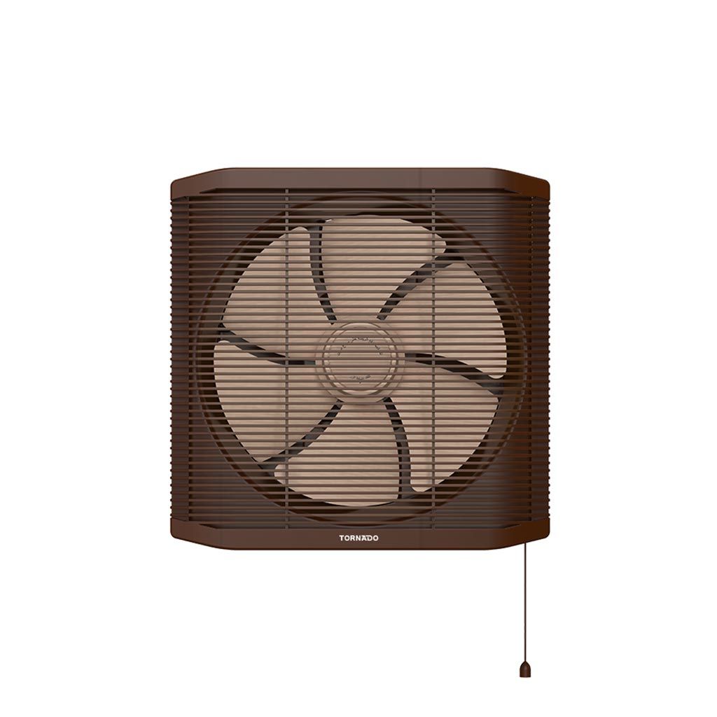Ventilating Fan Tornado, 25cm, Frame 30×30cm, Protection and Privacy Net, Cream × Brown - TVS-25CN