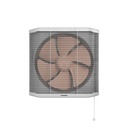 Ventilating Fan Tornado, 25cm, Frame 30×30cm, Protection and Privacy Net, Rose × Gray - TVS-25RG