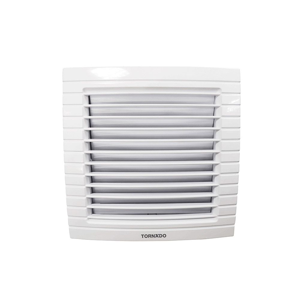 Bathroom Exhaust Fan Tornado, 10 cm, Protection and Privacy Grille, White - TVG-10QW