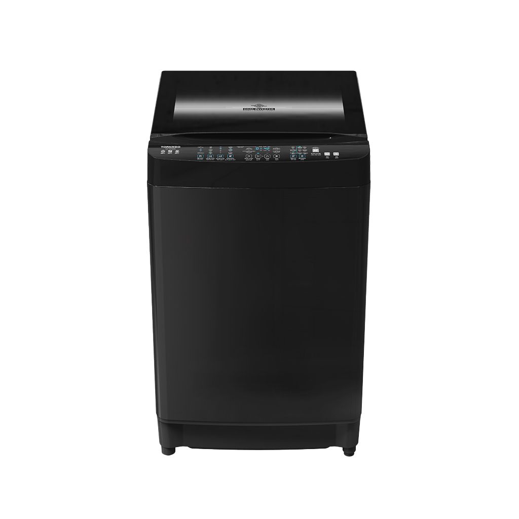 Automatic Washing Machine Tornado, Top Load, 15kg, Inverter, Pump, Dark Silver - TWT-TLD15RDS