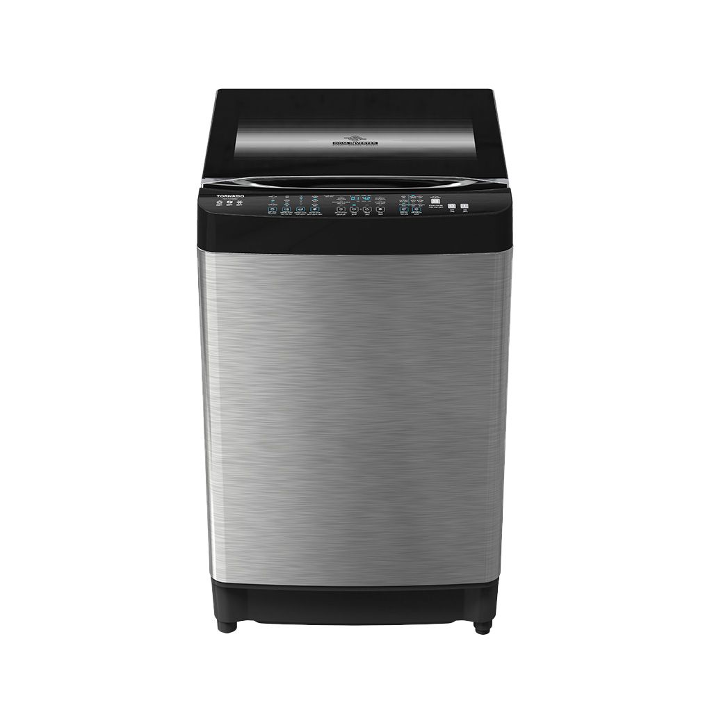 Automatic Washing Machine Tornado, Top Load, 15kg, Inverter, Pump, Stainless Steel - TWT-TLD15RSC