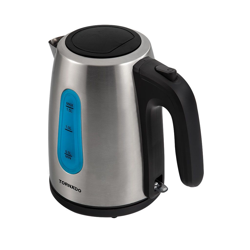 Stainless Steel Kettle Tornado, 2200W, 1.5L, Silver - TKS-2215