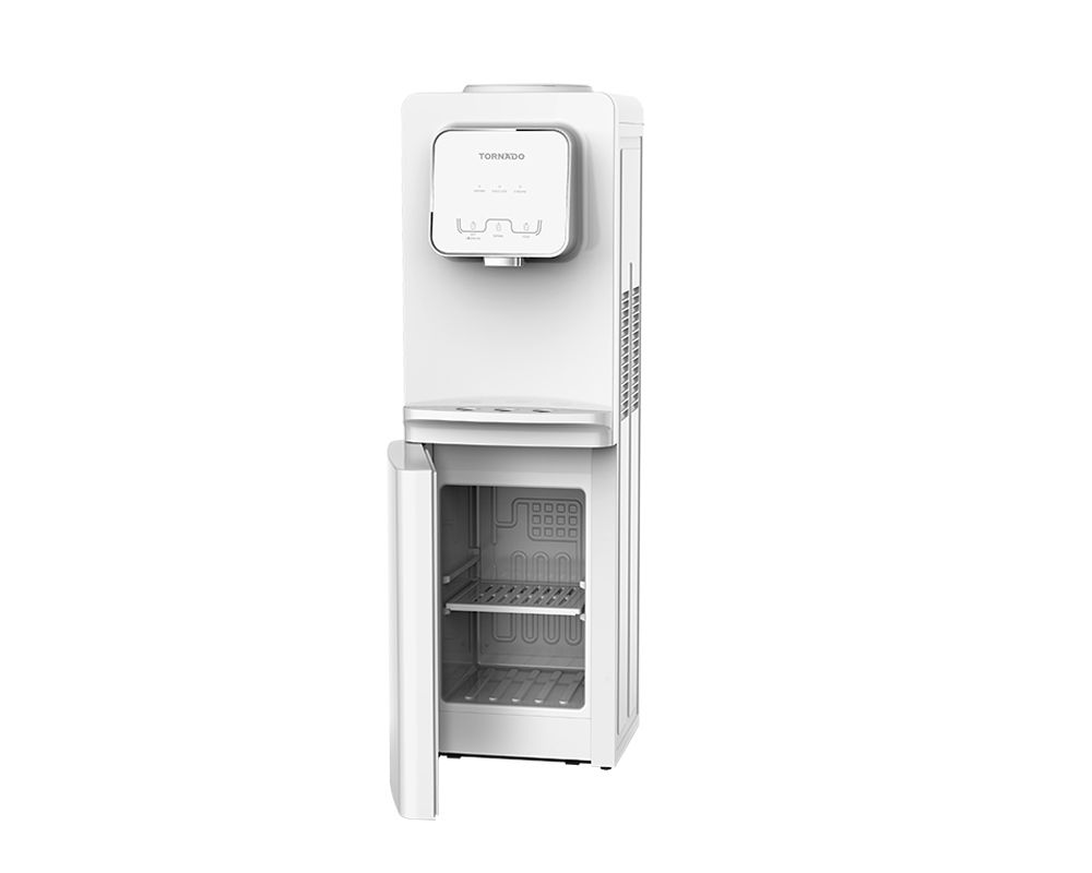 Water Dispenser Tornado, 1 Tap, with Refrigerator 16L, Touch, White - TWD-36T-WR