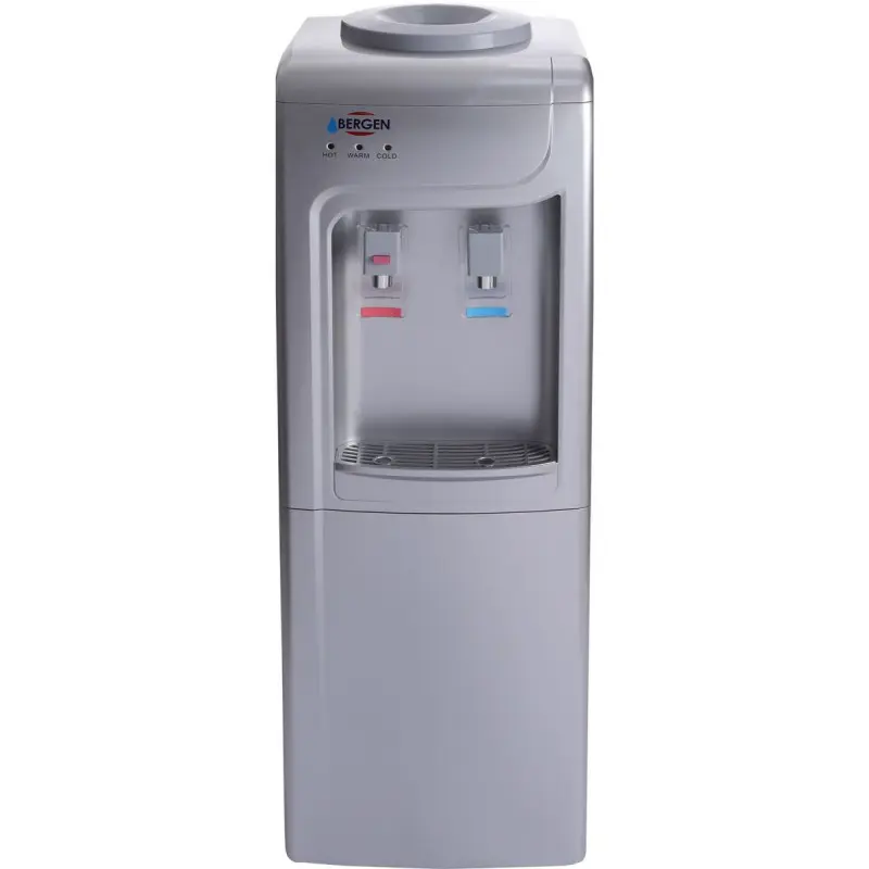 Water Dispenser Bergen, Hot & Cold, 2 Taps, Top Loading, Silver - BY90SILVER