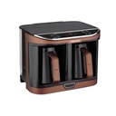 Electric Turkish Coffee Maker Tornado, 8 Cups, Automatic, 660 ml, Water Tank, Brown & Black - TCME-100D-PRO