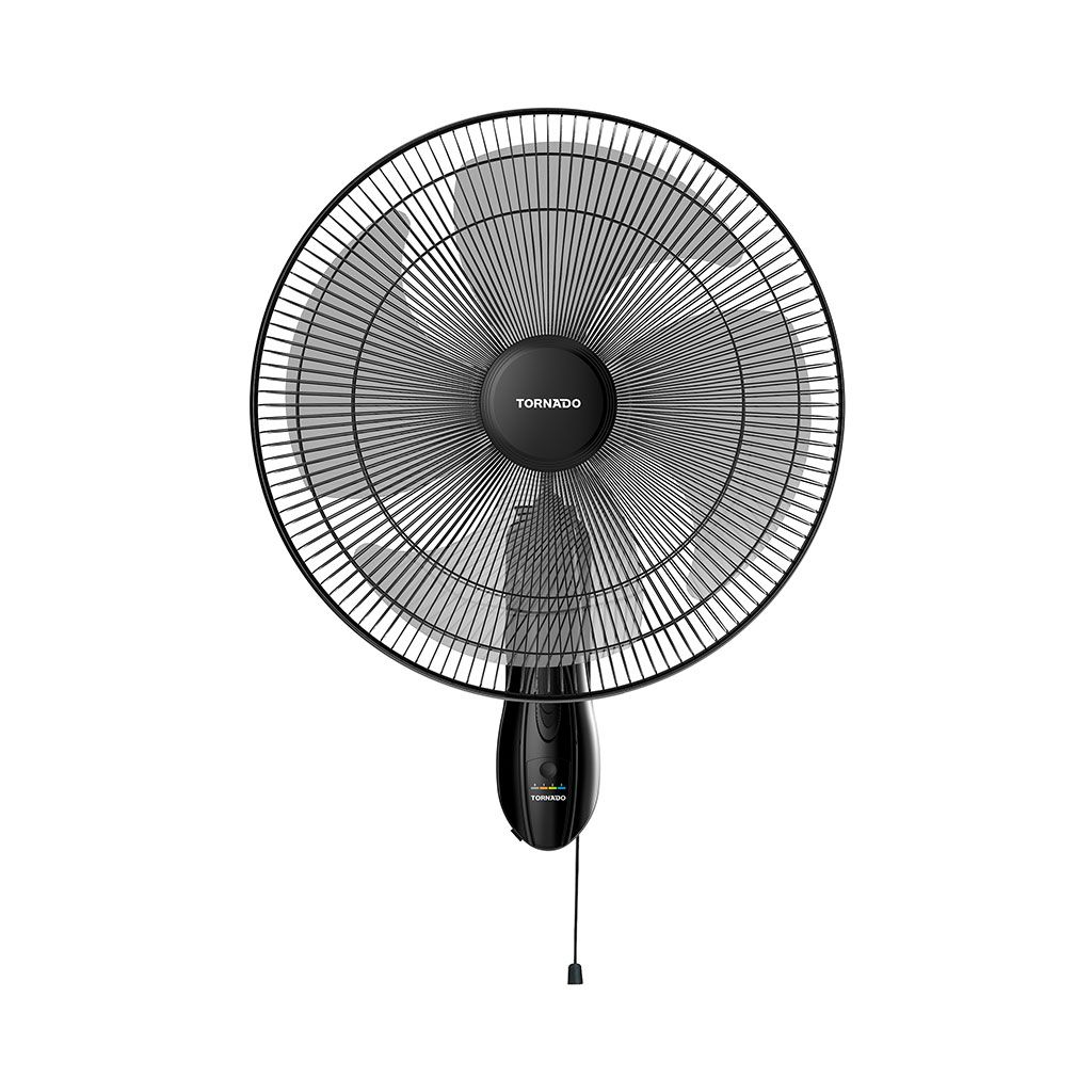 Wall Fan Tornado, 18 inch, 4 Blades, Black - TWF-18