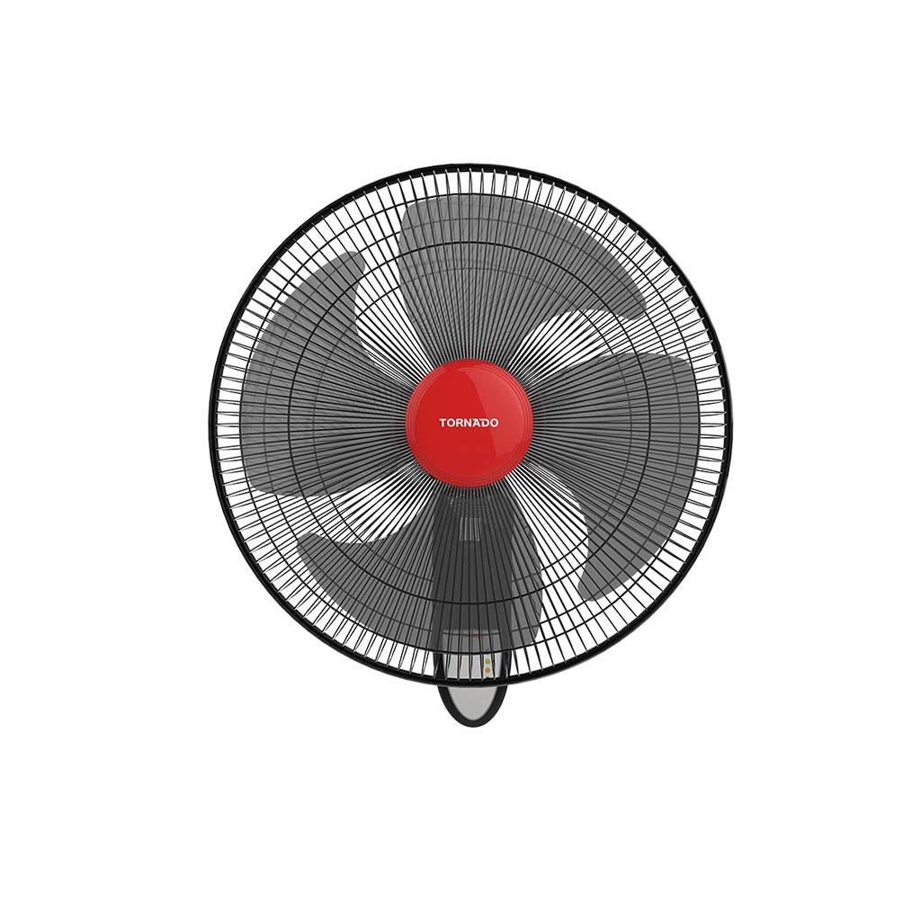 Wall Fan Tornado, 16 inch, 4 Blades, Remote Control, Black - EPS-16R