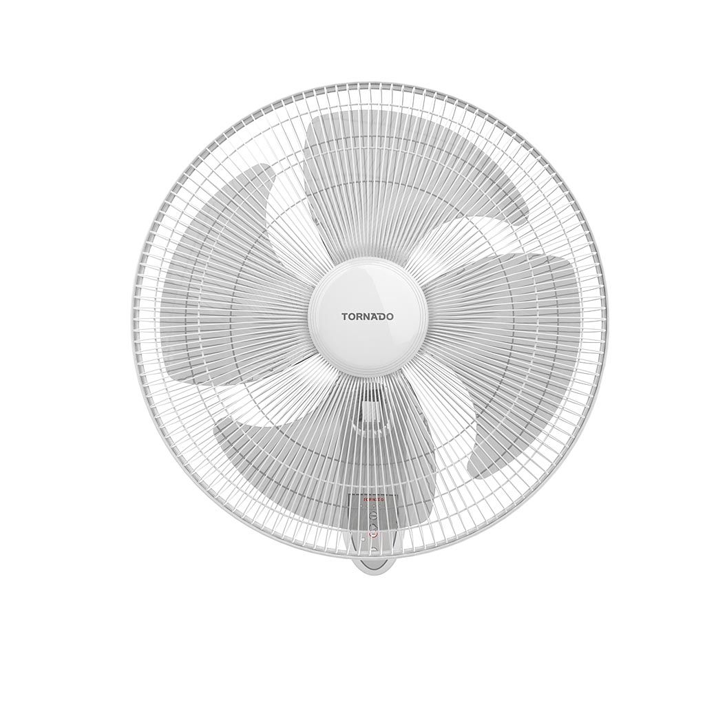 Wall Fan Tornado, 16 inch, 4 Blades, Remote Control, White - EPS-16RW