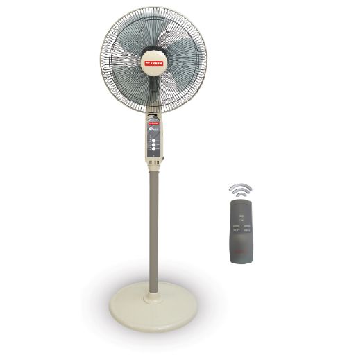Stand Fan Fresh, 16 inch, Remote Control, White - Smart