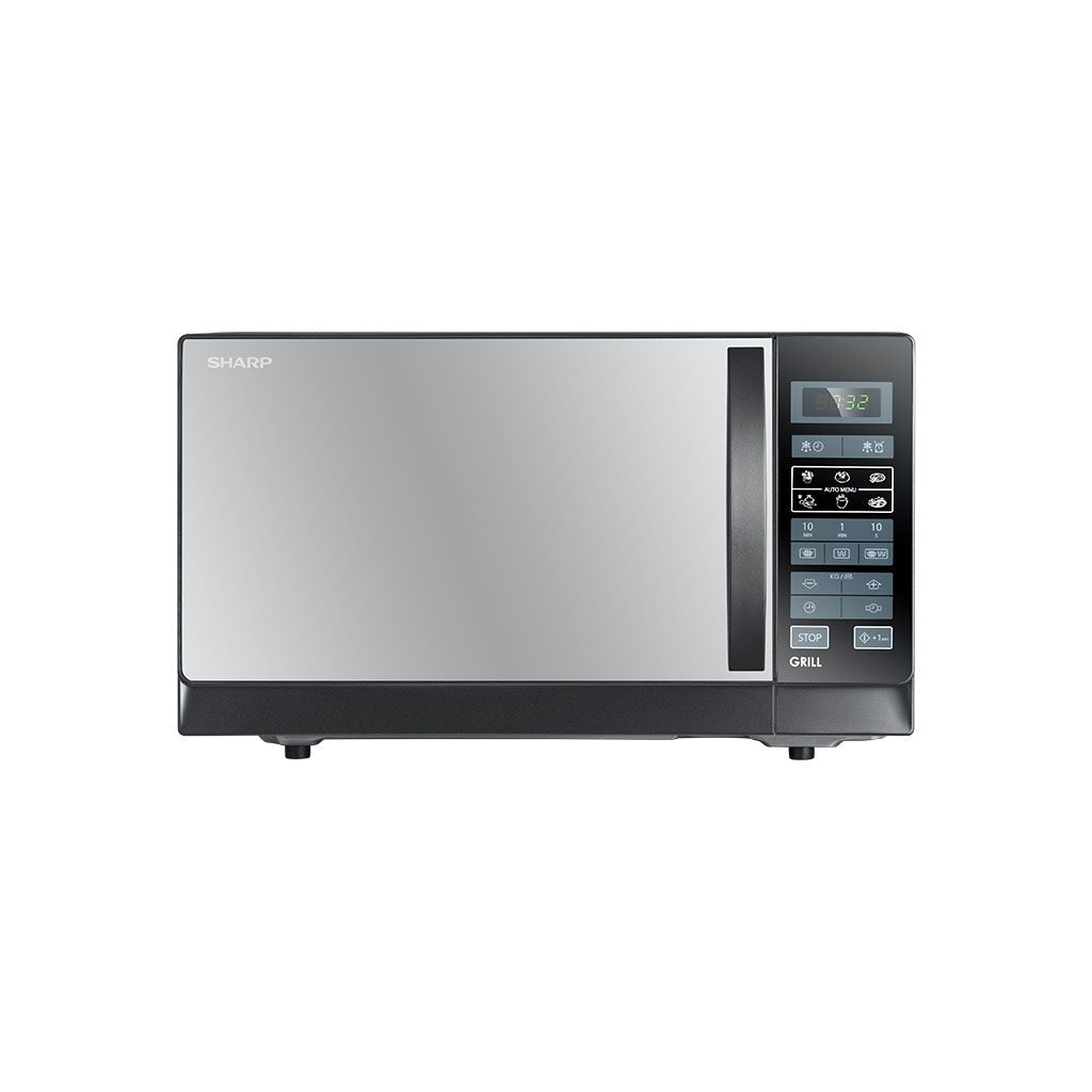 Grill Microwave Sharp, 25L, 900W, 6 Menus, Black - R-750MR(K)
