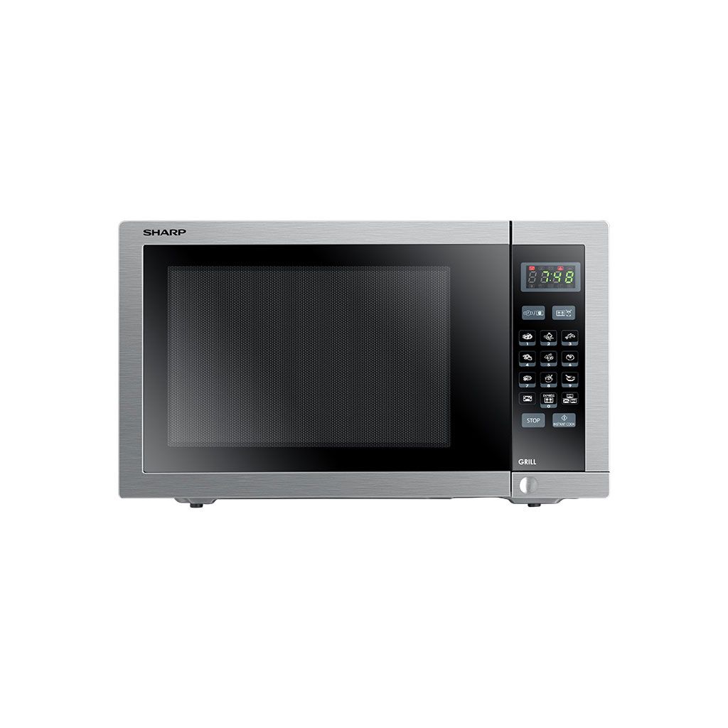 Grill Microwave Sharp, 34L, 1000W, 9 Menus, Stainless Steel - R-770AR(ST)