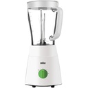 Electric Blender Braun, 3 in 1, Glass Jar, Grinder, 500W, White - JB0123WH