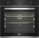 Built-in Oven Beko, Full Electric, 60cm, Hydraulic Door, Dual Fan, Black - BBVM13400XDS