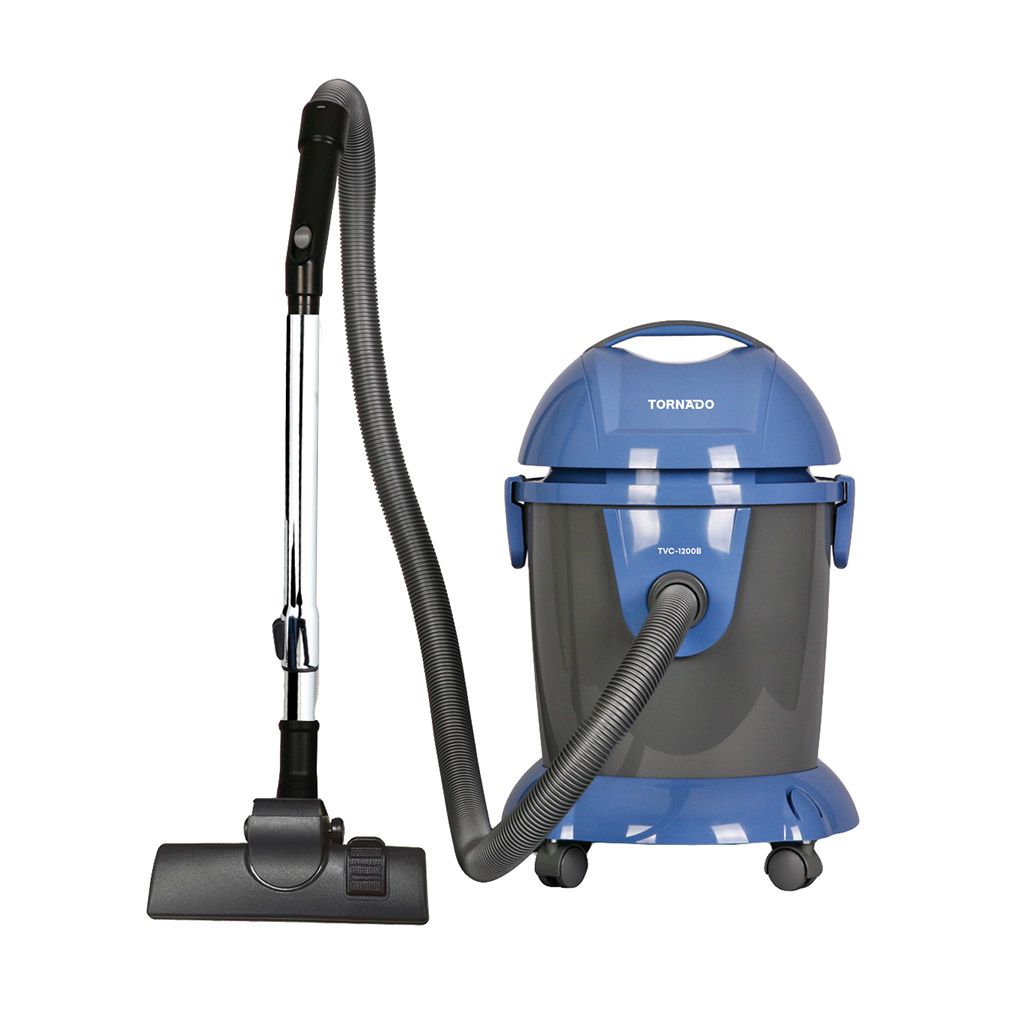 Drum Vacuum Cleaner Tornado, 1200W, Blue × Gray or Red × Gray - TVC-1200B