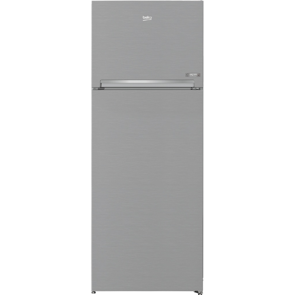 Refrigerator Beko, Top Freezer, 408L, Inverter, No Frost, Silver - RDNE448M20XB