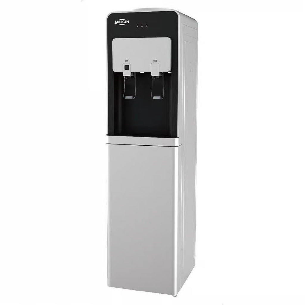 Water Dispenser Bergen, 2 Taps, Top Loading, Silver/Black - BY 509