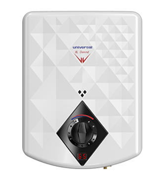 Gas Water Heater Universal, 6L, Digital, Natural Gas, White - Diamond