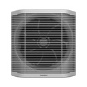 Ventilating Fan Tornado, 30cm, Frame 35×35cm, Protection and Privacy Net, Black × Gray - TVS-30BG