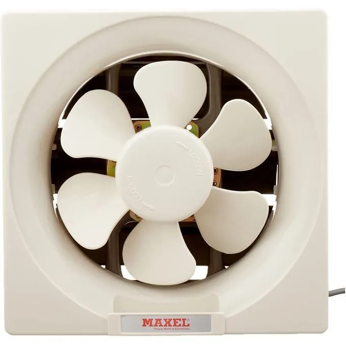 Ventilating Fan Maxell, 25cm, Frame 30×30cm, White - APB-25-5A