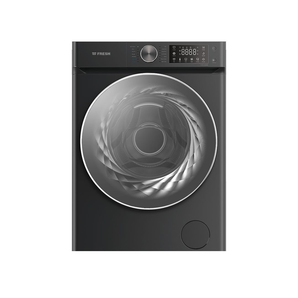 Automatic Washing Machine Fresh, Front Load, 8kg, 1200rpm, Digital, Inverter, Black - W8DD1255G1-BL