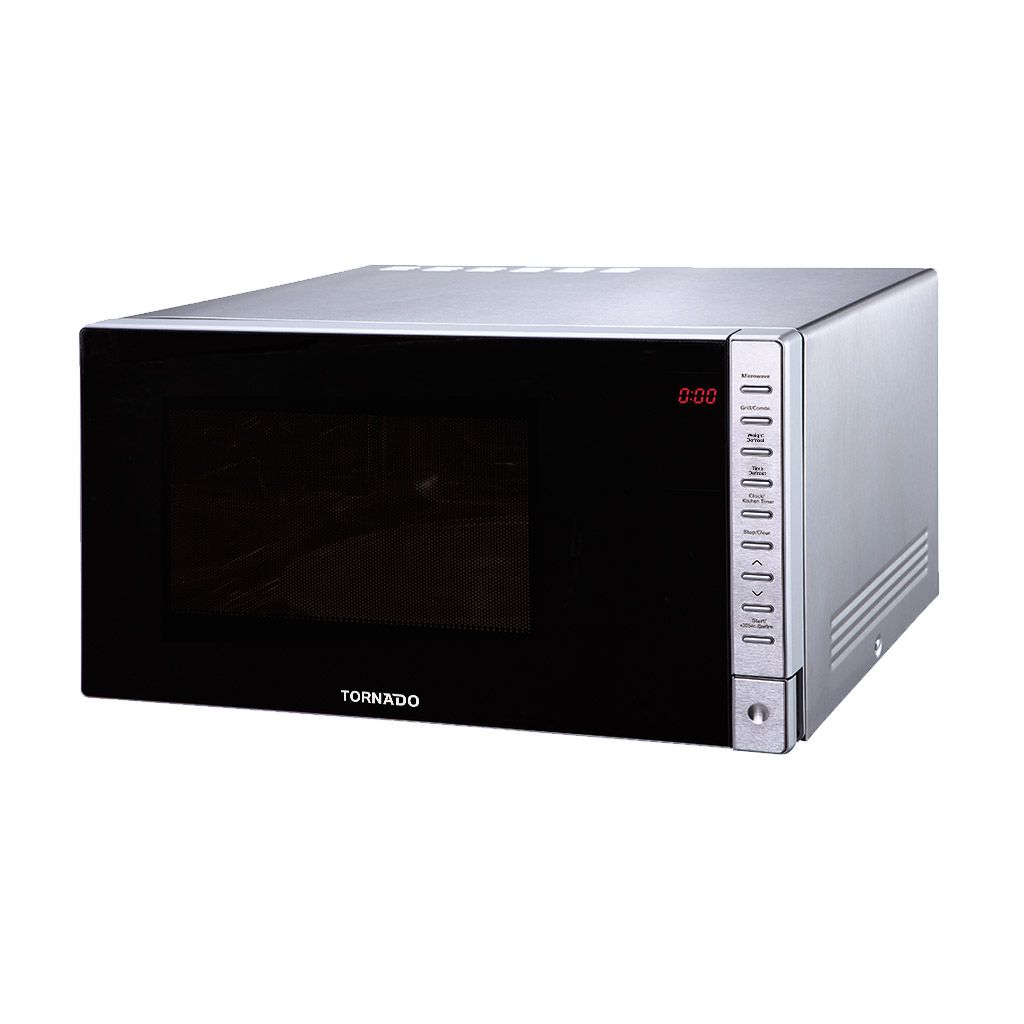 Grill Microwave Tornado, 25L, 900W, 8 Menus, Silver - TMD-25GE-S