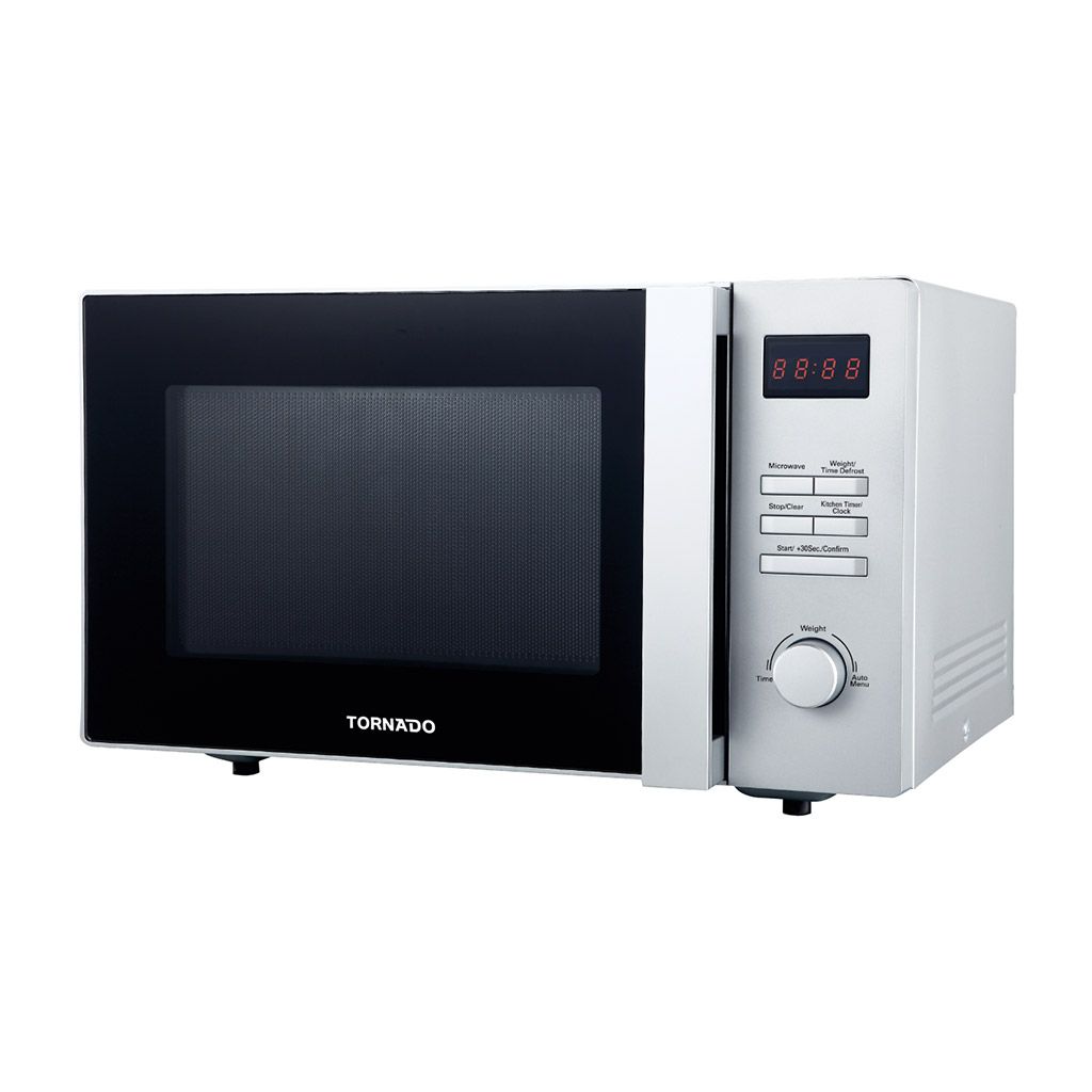 Solo Microwave Tornado, 25L, 900W, 8 Menus, Silver - TMD-25SE-S