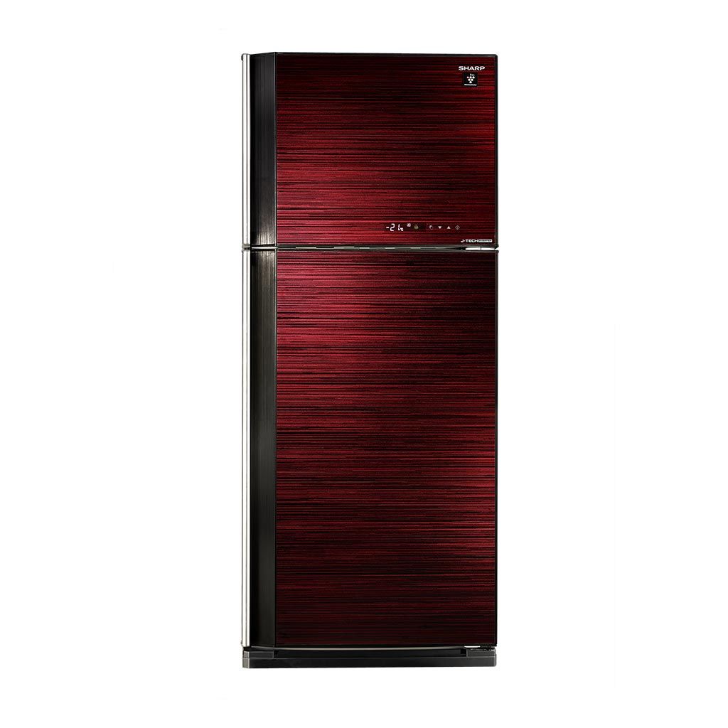 Refrigerator Sharp, Inverter No Frost, 450L, Glass Red - SJ-GV58A(RD)