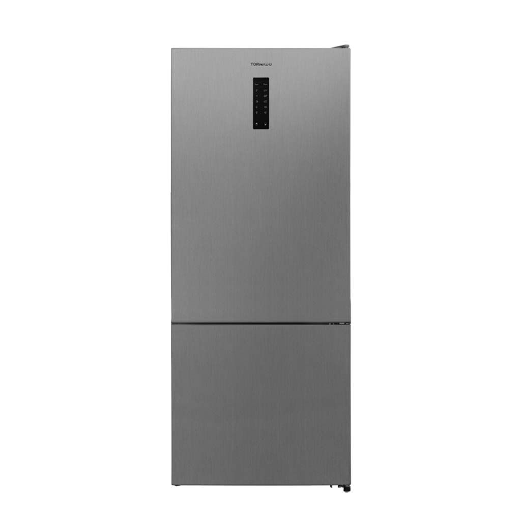 Refrigerator Tornado, Bottom Freezer, No Frost, 430 L, Digital, Silver Glossy - RF-452BVT-SLS