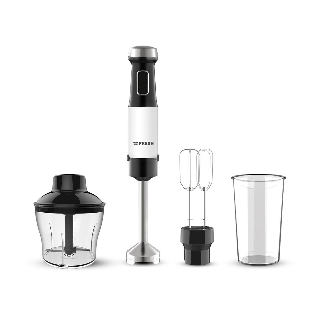 Hand Blender Fresh, Chopper, Whisk, 1100W, Black × Silver - HP-1100C