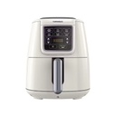 Air Fryer Tornado, 4L, 1550W, Digital, Creamy × Silver - THF-1554D-XL-CS