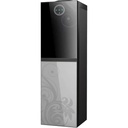 Water Dispenser Bergen, 3 Taps, Top Loading, with Cabinet, Silver Glass - BYB538 SILVER