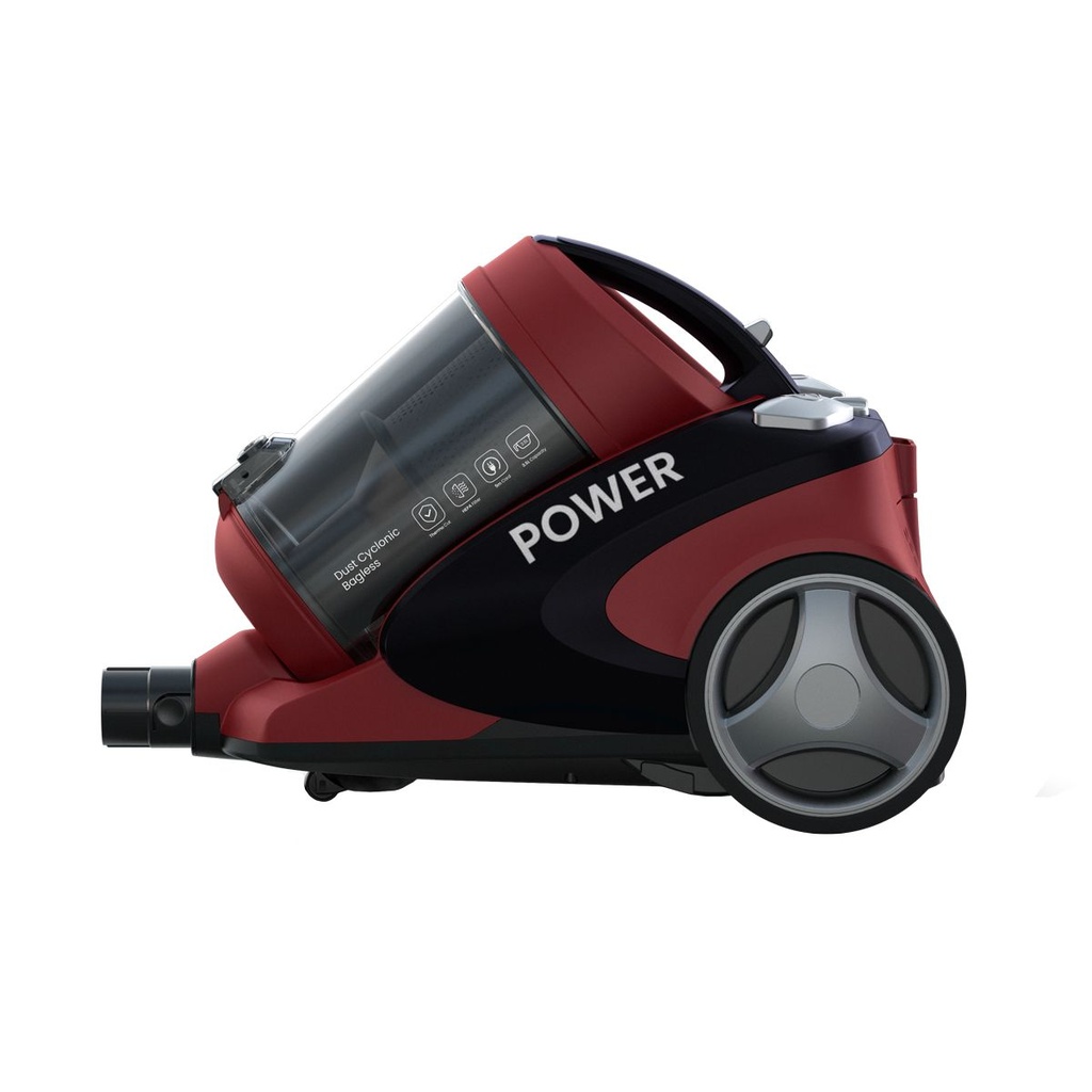 Bagless Vacuum Cleaner Fresh, 2000W, Red/Black - Power