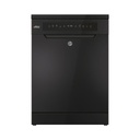 Dishwasher Hoover, 15 Place Settings, 60 cm, 8 Programs, Inverter, Auto Open, WiFi, Digital, Black - HF5C7F1PB-EG