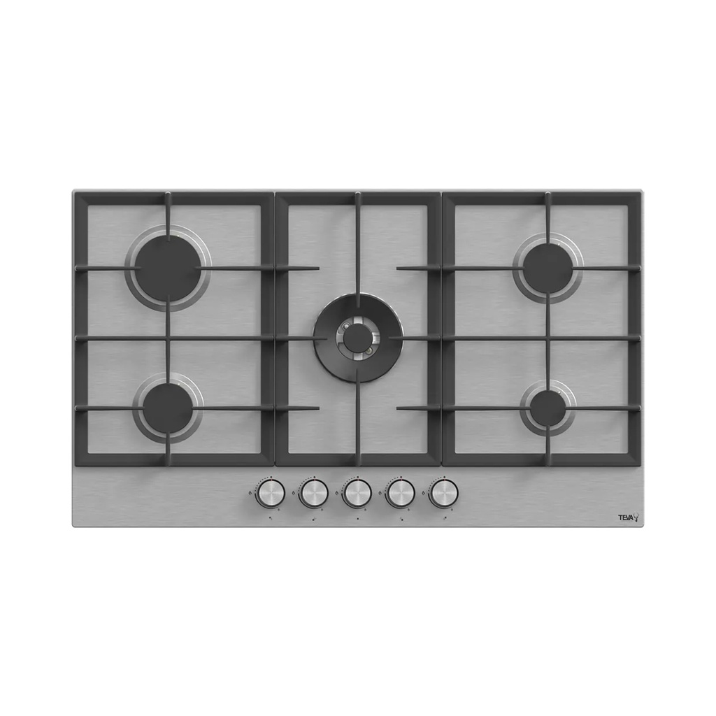 Built-in Gas Hob Tiva, 90 cm, Full Safety, Stainless Steel - BL041